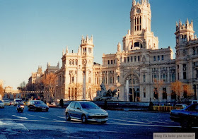 Palácio de Comunicaciones na Plaza de Cibeles