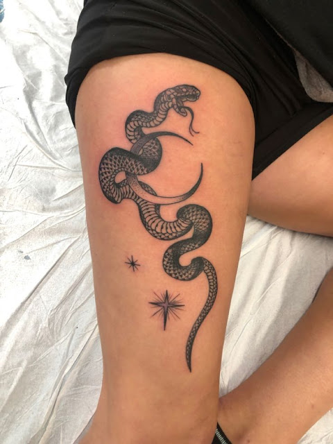Tatuagens nas pernas para as mulheres - 40 modelos