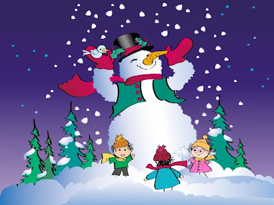 Free Snowman Cartoon Wallpaper Free