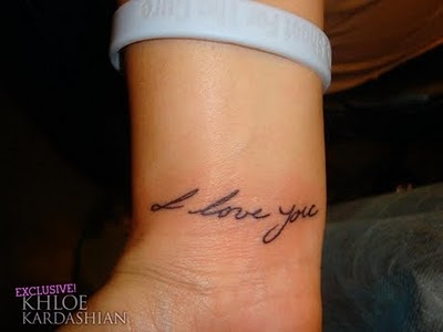 I Love You Tattoo Designs