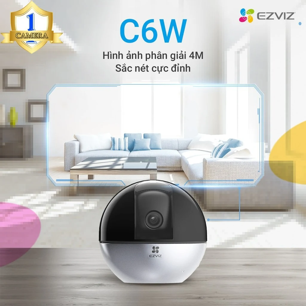 Camera Wifi EZVIZ C6W 4.0Mpx Giá Tốt Tại Bến Tre