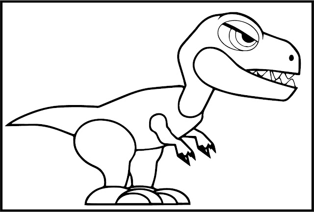 Toy T-Rex Dinosaur Coloring Pages