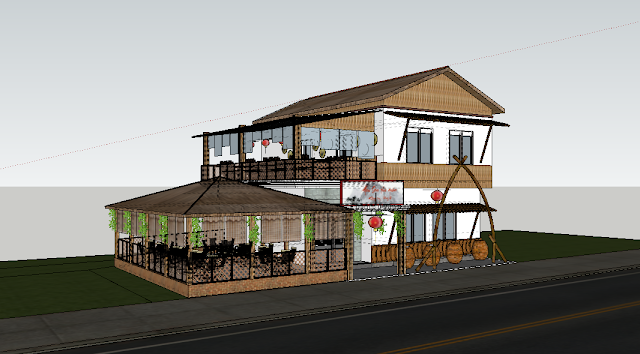 File SketchUp Hoa Sơn Tửu Quán