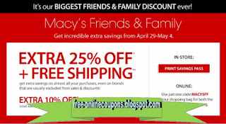 Free Printable Macy's Coupons