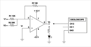 Penerapan op-amp pada rangkaian summing amplifier