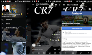 BBM MOD Cristiano Ronaldo v3.2.0.6 APK Transparan Theme