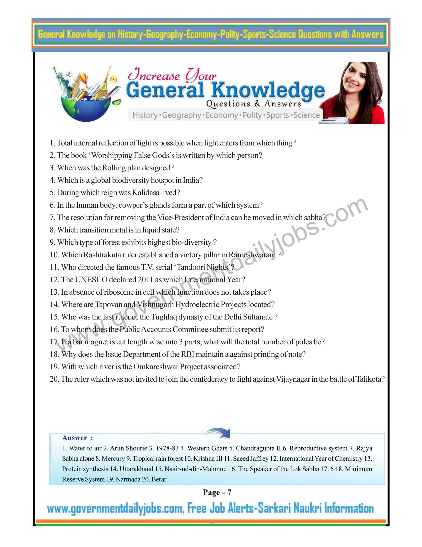 General Questions and Answers in English