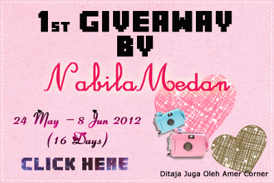 "1st GiveAway by Nabila Medan"