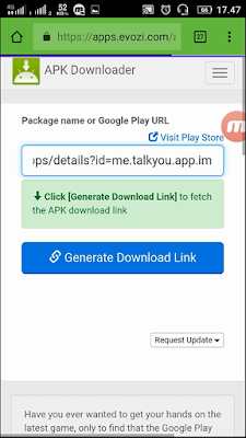 Download App di Play Store Bentuk File apk