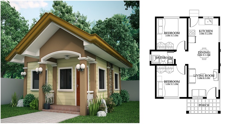  HOUSE  PLAN  OF SMALL  HOUSE  DESIGN  120 SQ M Decor Units