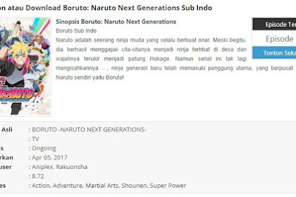 Situs Tempat Download Film Boruto Terbaru Dan Terupdate