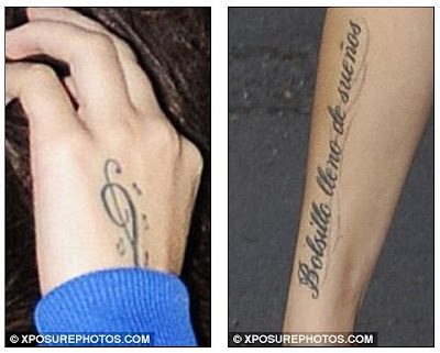 Cher Lloyd steps out with TWO new tattoos song lyrics on her arm