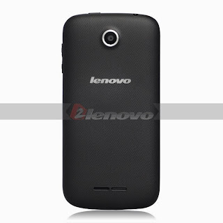 Back of the Lenovo A760 4.5 Inch Black Phone
