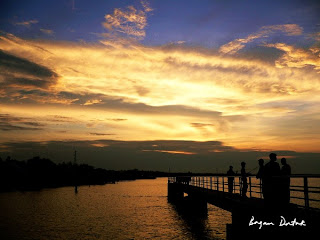 Bagan Datuk Fishing Village During Sunset