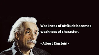 Quote of the Day: Einstein's Quote of Attitude and Character