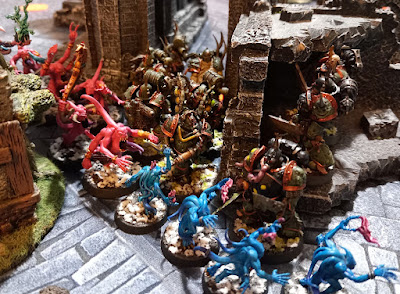 Warhammer 40k battle report: Death Guard vs Chaos Daemons, 500pts