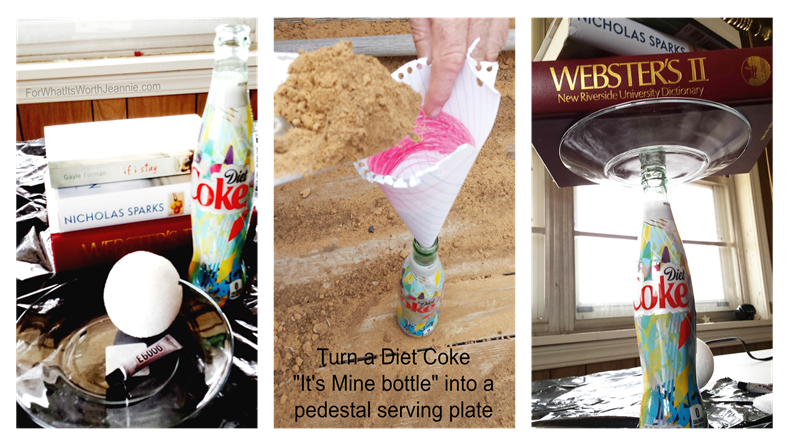 dir pedestal serving plate using diet coke boyyle