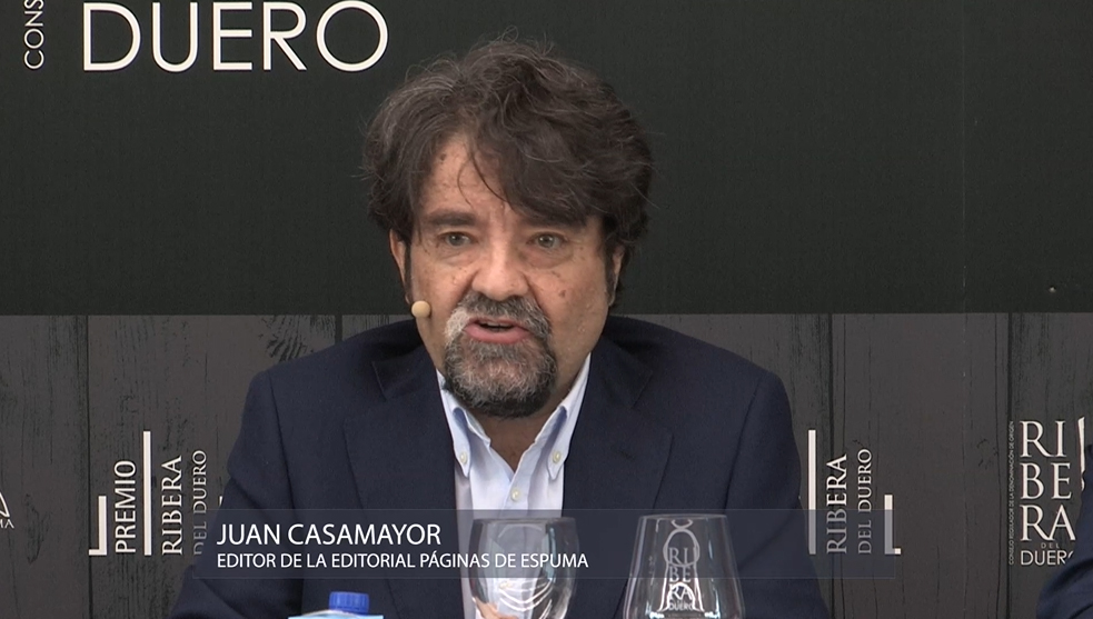 Casamayor, editor de Páginas de Espuma, que publica el Premio Ribera del Duero