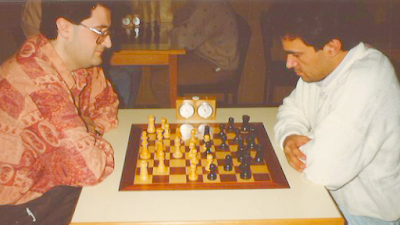 Partida de ajedrez del Campeonato Social de Partidas Rápidas del Sant Andreu 1990