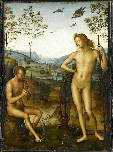 Pietro Perugino (1448-1523), Apollon et le berger Daphni (Apollo and Marsyas), c1483