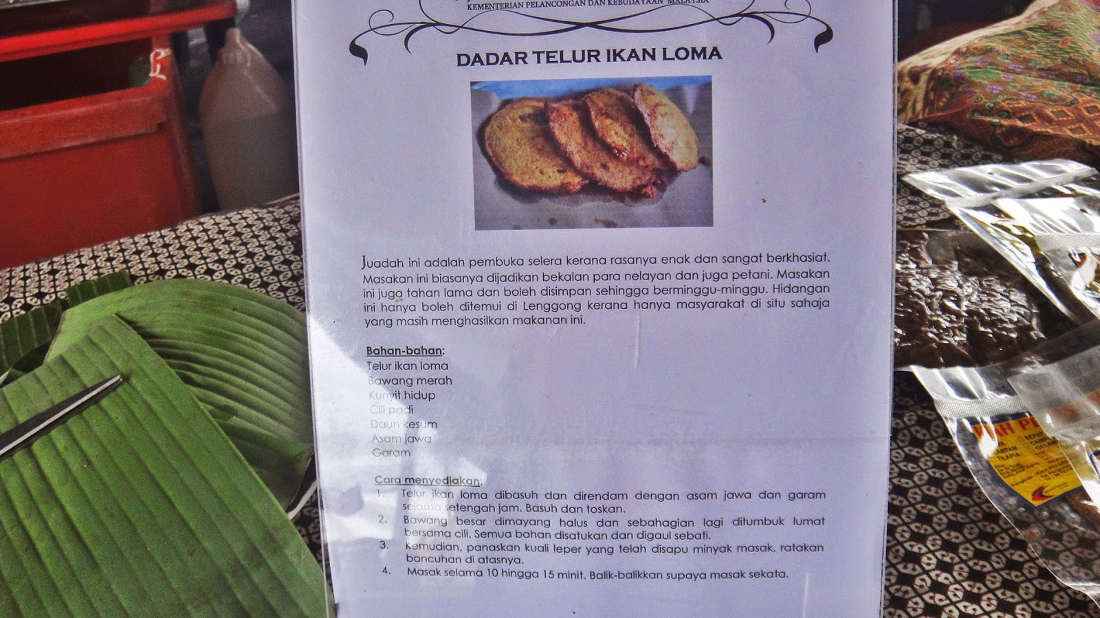 De' Nurul: Makanan Tradisi Perak