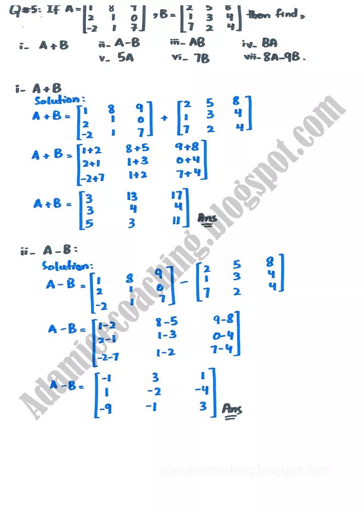 matrices-and-determinants-review-exercise-19-mathematics-10th