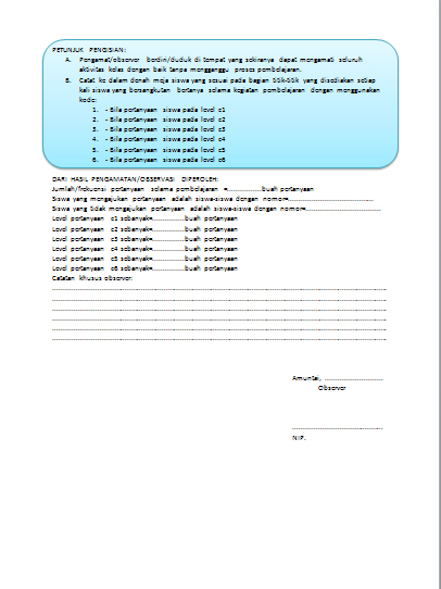 Contoh Proposal Observasi - Gontoh