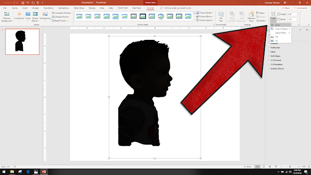 Making a Silhouette Using PowerPoint