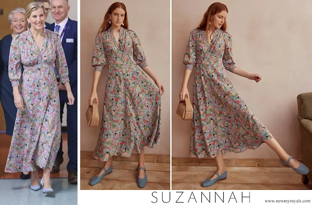 The Duchess of Edinburgh wore Suzannah Gabriella floral silk tea dress