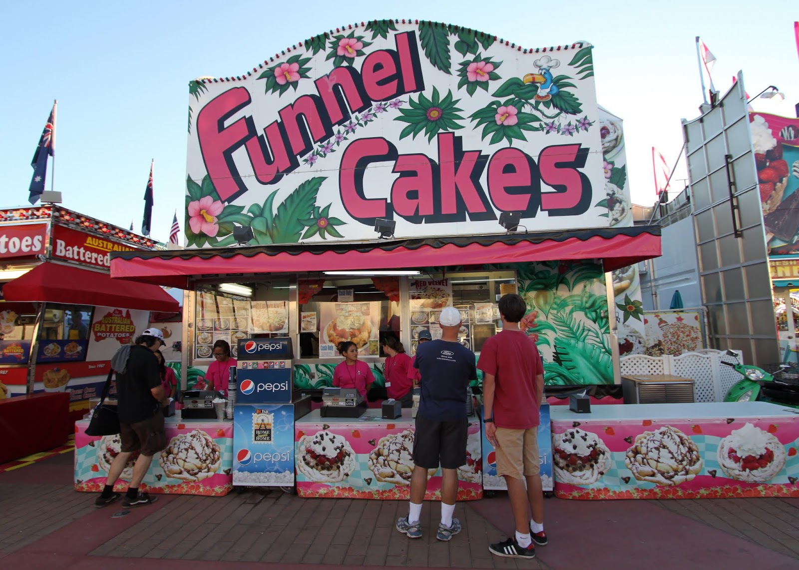 funnel cake and the O.C. fair
