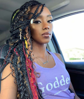 21+ Glam Goddess Box Braids Ponytail Hairstyles For African American Women