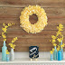 Spring Mantel Done in Blue and Yellow