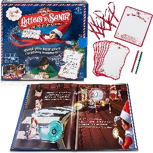 Image: The Elf on The Shelf: Letters to Santa - Send Shrinking Christmas Lists to Santa through your Elf- 18 Piece Gift Set Includes Magic X-mas Paper, Mrs Claus' Press, Ribbon Sashes, Markers, and Parchment