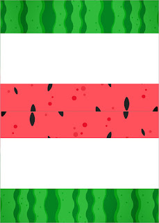 Watermelon Heart: Free Printable Candy Bar Labels.