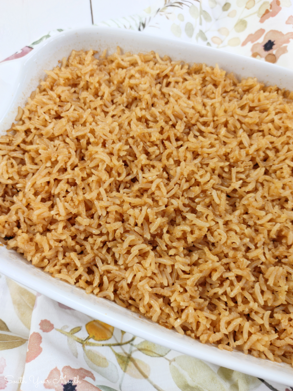 Mama’s Brown Rice (Not the Healthy Kind, the Beefy, Buttery Kind!) Rice browned in butter then baked in beef consommé for an absolutely perfectly cooked recipe easy enough for weeknight meals and special enough for holiday dinners!