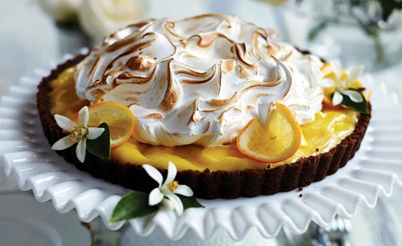 Gingersnap-Meyer Lemon Meringue Tart Recipe