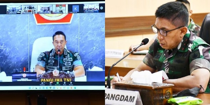Pangdam Hasanuddin Mengikuti Rapat Lanjutan Bersama Panglima TNI Membahas Percepatan Vaksinasi