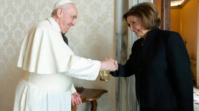 Pope Francis Rolls Out Red Carpet For Pro-Abortion Nancy Pelosi, Grants Her Communion