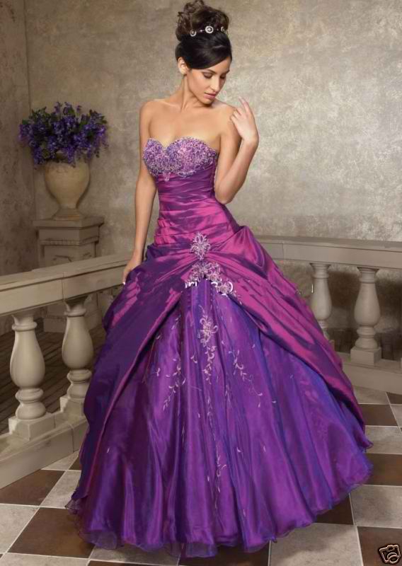 Purple Bridal Gowns