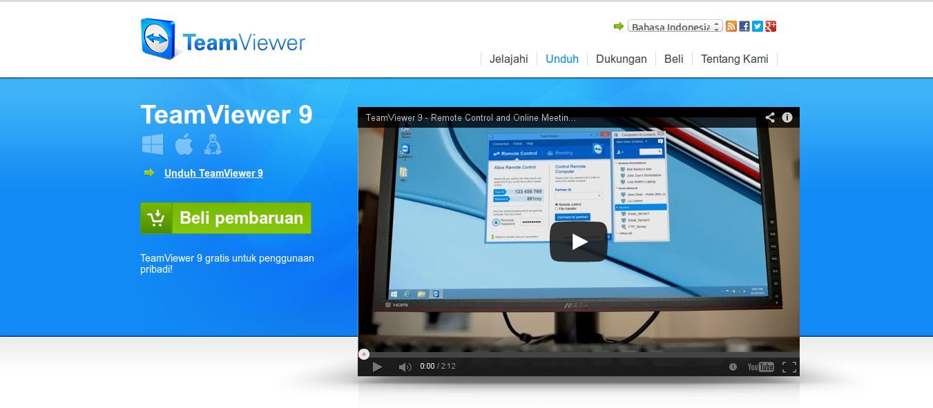 Install Teamviewer 9 di Ubuntu/Linux Mint/Debian