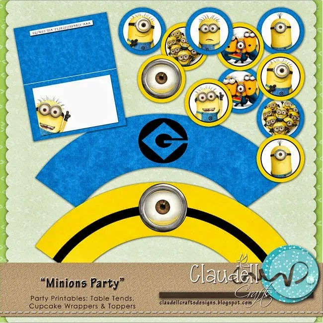 Mini Kit de Minions para Imprimir Gratis. 