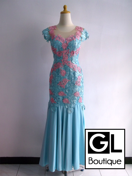 sewa gaun long dress