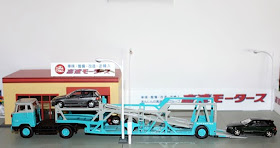 tomica limited vintage honda express transporter tractor head trailer