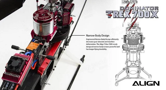  RC Helicopter Super Combo Align TREX 700X Dominator 6