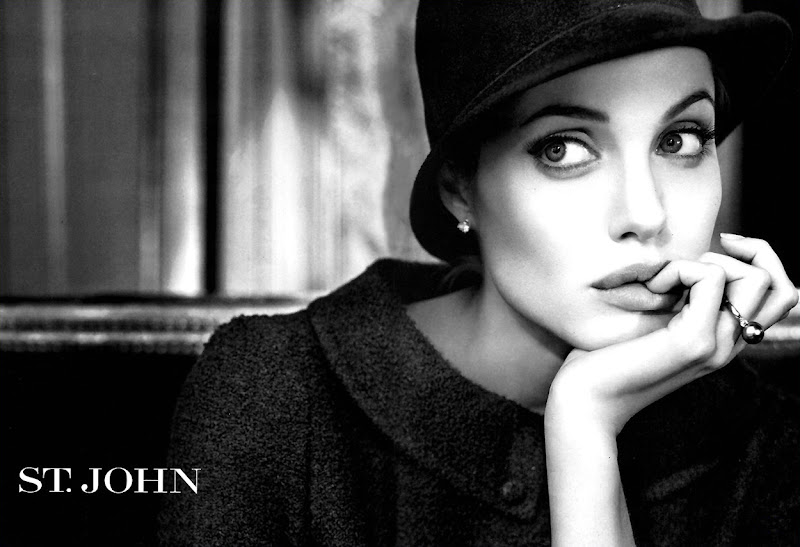 Hollywood Hot and  Angelina Jolie In STJOHN AD Wallpapers Photoshoot images