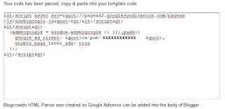 cara pasang jenis iklan Google Adsense Page-level Ads di Blogspot