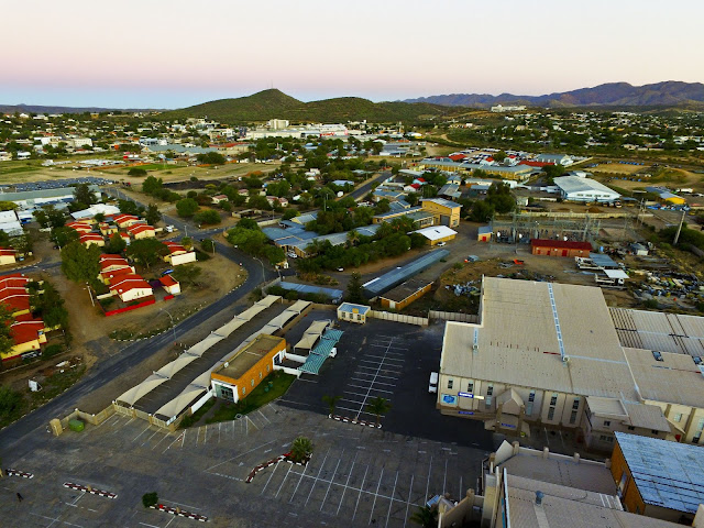 Namibia: old power station in Windhoek aerial photos