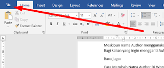 2 Cara Merubah Nama Author Di Word