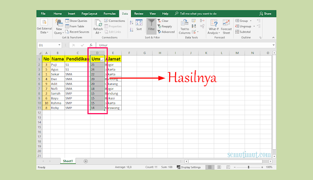 Cara Mengelompokkan Data di Microsoft Excel