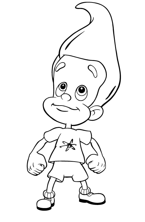 Jimmy Neutron Coloring Pages